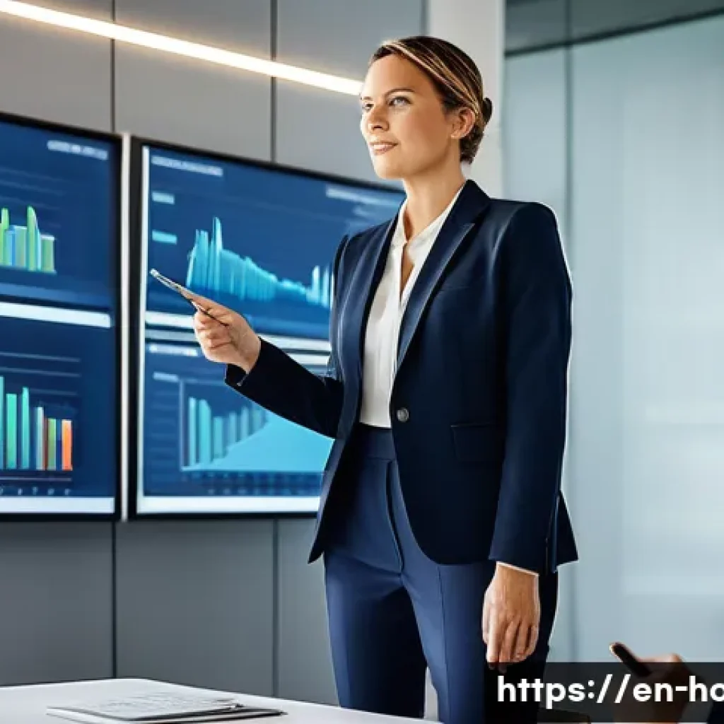 호텔관리사 이직 전략 - **Prompt 1: Strategic Leadership in a New Industry**
    "A confident woman in her late 30s, formerl...
