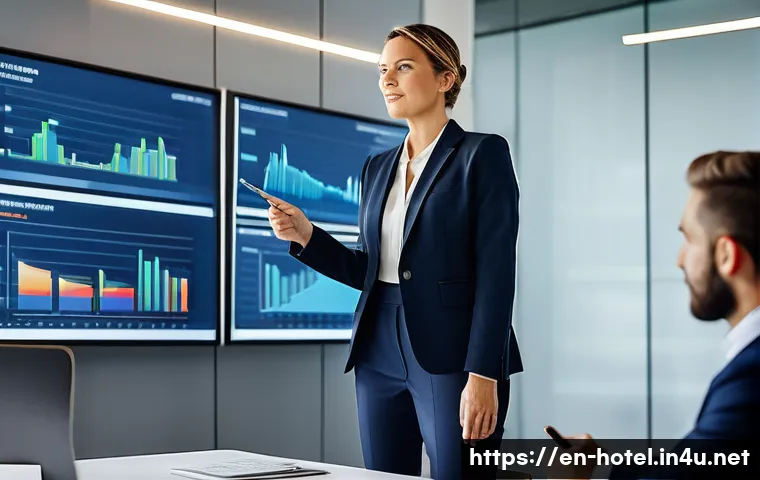 호텔관리사 이직 전략 - **Prompt 1: Strategic Leadership in a New Industry**
    "A confident woman in her late 30s, formerl...